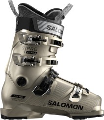 S/PRO ALPHA 100 Ski Schuh light bronze metallic/black/black