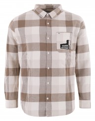 X WH1 MOTHERFLY 25 YEARS Flannelhemd oatmeal motherfly