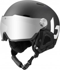 MIGHT VISOR Helm black matte/brown gun