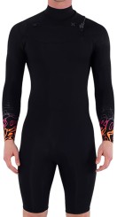 AIR 2/2 LS CHEST ZIP Shorty black bubble