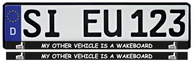 MY OTHER VEHICLE Kennzeichenhalterung