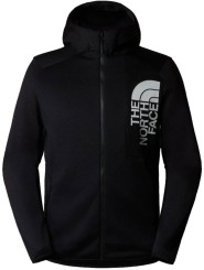 The north face MERAK HOODIE Zip Fleece tnf black tnf white Warehouse One