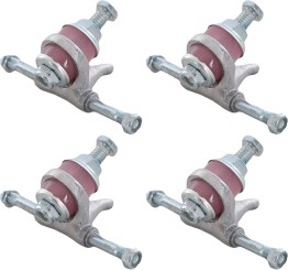 QUAD SKATE Trucks 4 Pack silver rose