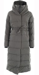 NIARA LONG Coat dark olive