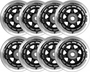 90mm/84a 8er Pack Rollenset inkl. SG9 Kugellager