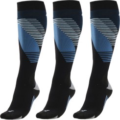 UNLIMITED R+L 3er Pack Socken black/avio
