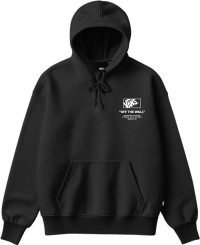 STACKED HI Hoodie black/white