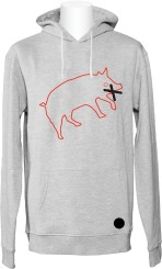 PIG Hoodie heather grey