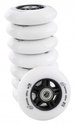 WHEELS 90mm/83a 8er Pack Rollenset white inkl. ABEC9 + 8mm Spacer