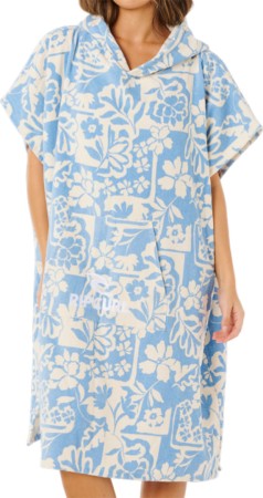 MIXED HOODED TOWEL Poncho 2026 blissful blue 
