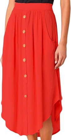 CLASSIC SURF Skirt 2025 hibiscus red 