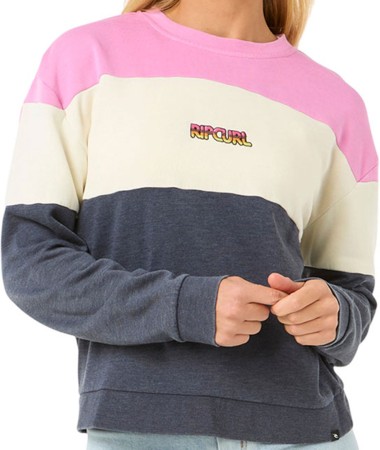 LAS DALIAS COLOURBLOCK CREW Sweater 2025 navy 