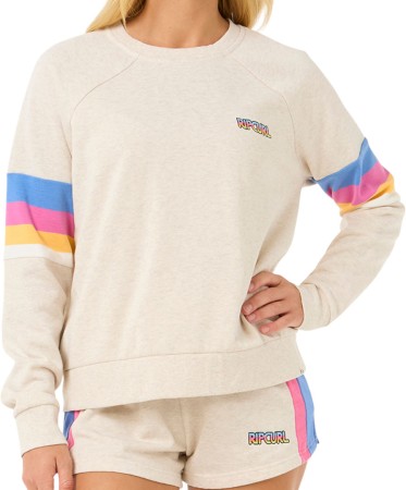 LAS DALIAS RAGLAN CREW Sweater 2025 oatmeal marle 