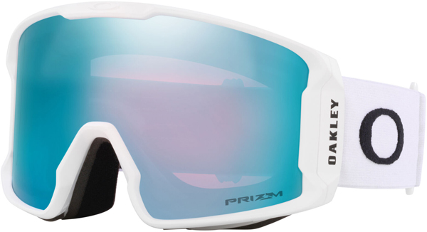 LINE MINER L Schneebrille 2025 matte white/prizm snow sapphire irid 