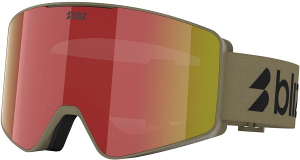 G001 Schneebrille 2026 matte camo green/brown red multi 