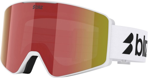 G001S Schneebrille 2026 matte white/brown red multi 