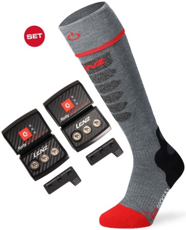 HEAT 5.1 SLIM FIT Socks 2026 incl. LITHIUM RCB 1400 Pack USB-C 