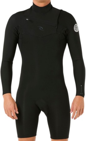 DAWN PATROL 2/2 LS CHEST ZIP Shorty 2025 black 