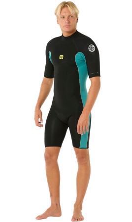 DAWN PATROL 2/2 BACK ZIP Shorty 2025 blue lagoon 