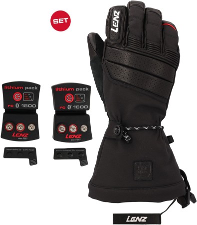 HEAT 9.0 FINGER CAP Heizhandschuh 2026 black inkl. LITHIUM RCB 1800 Pack 