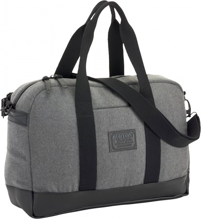 STACIE LAPTOP Bag grey wool leather 