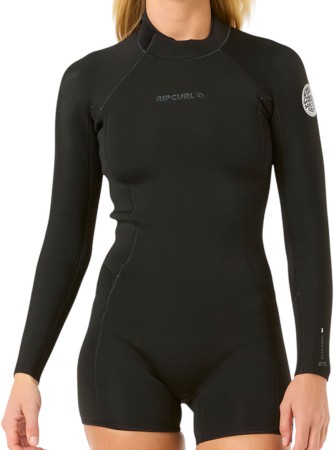 WOMENS DAWN PATROL 2/2 LS Shorty 2025 black 