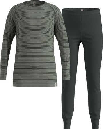 SET ACTIVE ECO WARM KIDS Longsleeve & Hose 2026 urban chic/shadow 