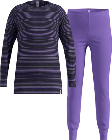 SET ACTIVE ECO WARM KIDS Longsleeve & Hose 2026 afterparty/black 