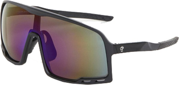 HENRIK Sunglasses matte black/blue mirror polarized 