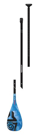 ENDURO TIKI TECH ROUND BLUE 3-Piece TEST SUP Paddle 2022 