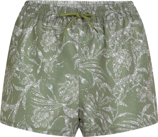 ESSENTIALS 12 PRINT Boardshort 2025 green textured jungle 