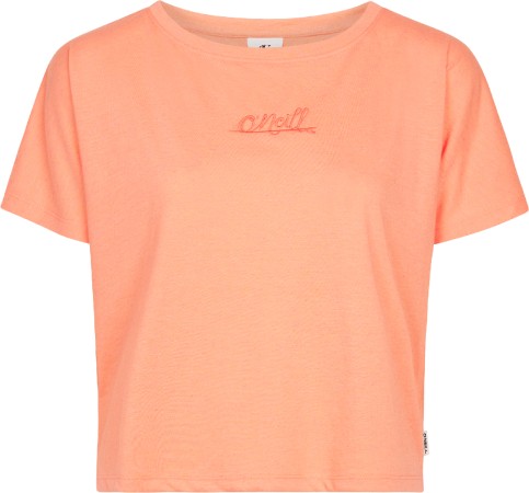 ESSENTIALS SCRIPT DRAPE T-Shirt 2025 coral pink 
