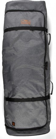 LINKS PADDED WHEELIE Boardbag 2025 heather charcoal/orange 
