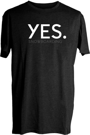 YES T-Shirt 2021 black 