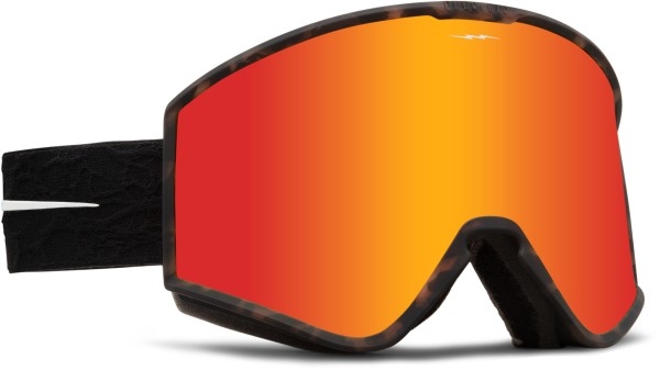 KLEVELAND Schneebrille 2024 black tort nuron/red chrome 