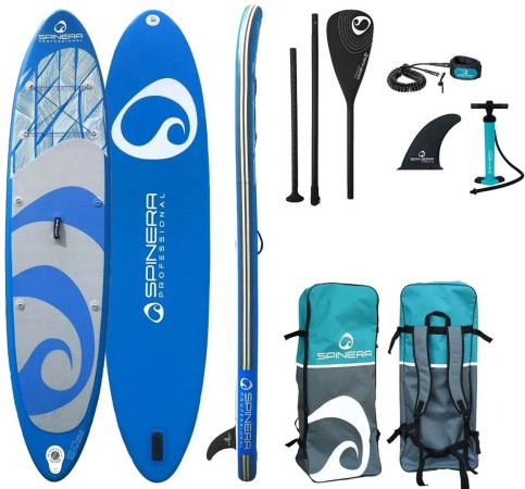 PROFESSIONAL 12,0 SUP 2024 blue incl. FIBERGLASS PERFORMANCE Paddle 