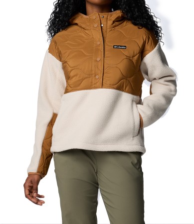 CLOUD POINT HOODED Fleece 2025 camel brown/dark stone 
