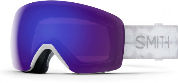SKYLINE Schneebrille 2022 white shibori dye/chromapop everyday violet mirror 