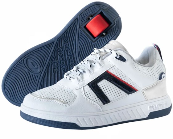 2195710 TEST Schuh mit Rollen white/blue/red 
