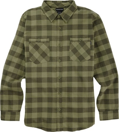 FAVORITE LS Flannel Shirt 2024 forest moss buffalo plaid 