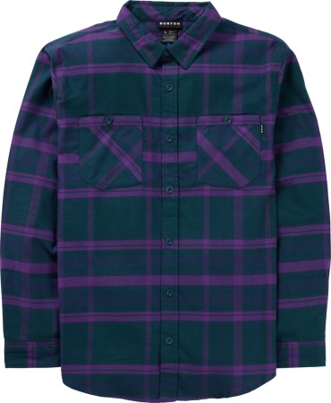 FAVORITE Flannel Shirt 2025 deep emerald/imperial purple plaid 