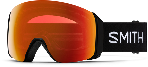 4D MAG XL Schneebrille 2025 black/chromapop red mirror 