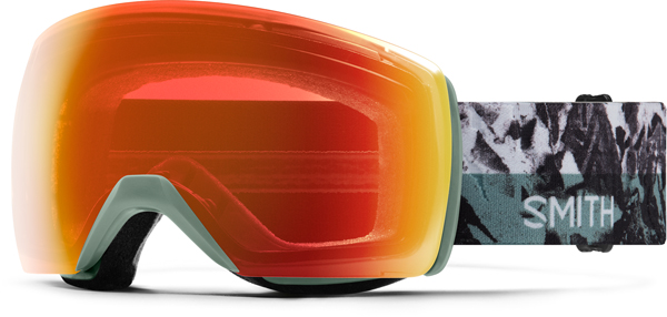 SKYLINE XL Schneebrille 2025 sage brush paste up/chromapop everyday red mirror 
