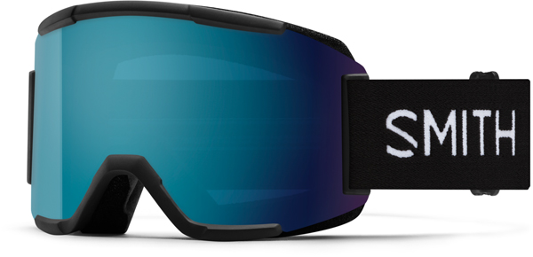 SQUAD Schneebrille 2026 black/chromapop sun blue mirror 
