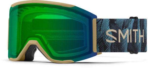 SQUAD MAG Schneebrille 2025 smith x high fives/chromapop everyday green mirror 