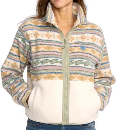 ROCK JETTY MOCK Zip Fleece 2026 white cap 