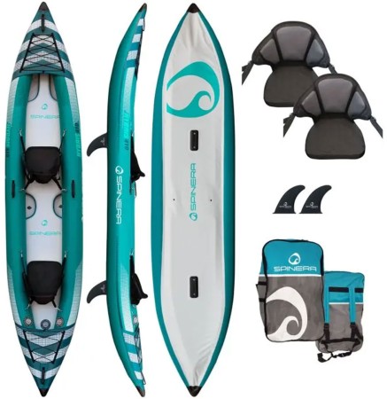 HYBRIS 410 Kayak 2025 teal/white/grey 