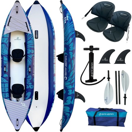 DUO 340 Kayak 2026 blue inkl. Paddel & Pumpe 