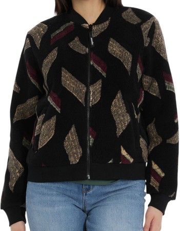 CAIRRO PRINT Zip Fleece 2026 black 