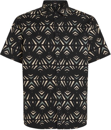MIX MATCH BEACH Hemd 2024 black fade ikat 